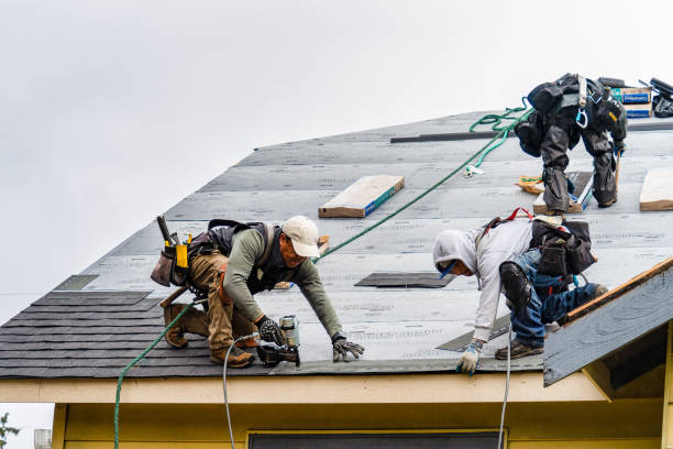 Professional Roofing technician working in Amesbury, MA